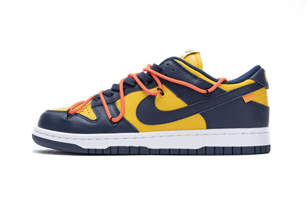 Men's Dunk Low Navy/Yellow Shoes 248